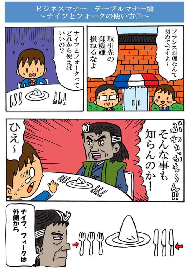 ナイフとフォークの使い方