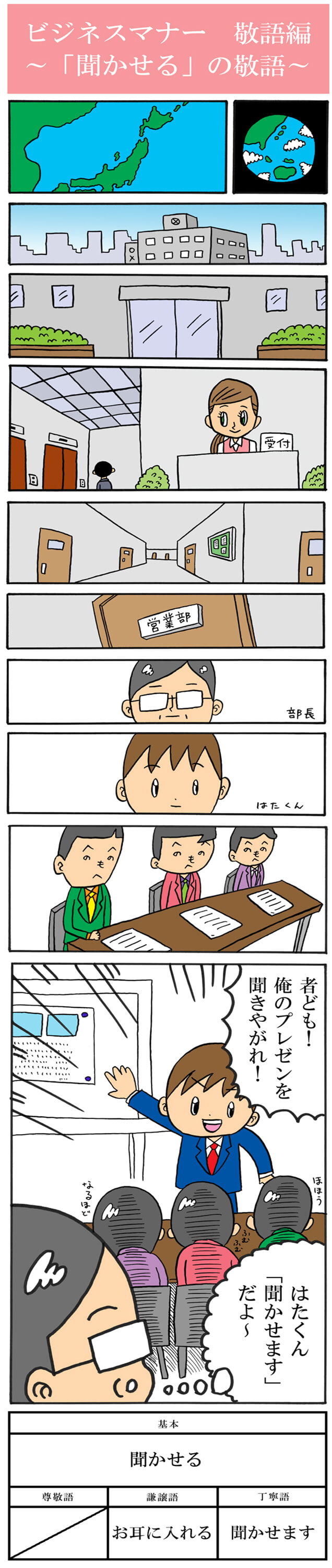 「聞かせる」の敬語